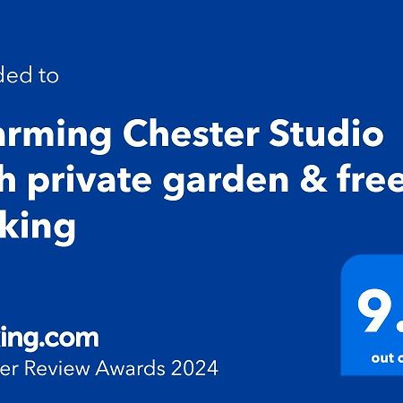 Charming Chester Studio With Private Garden & Free Parking Exteriör bild